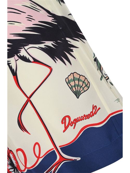 Bermuda shorts Aloha Souvenir in twill di seta DSQUARED2 | S71MU0888 D35476001S